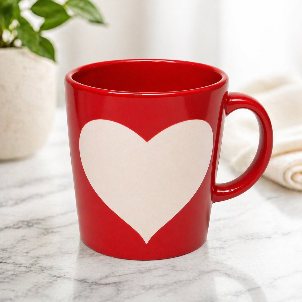 Waechtersbach Germany Red Heart Coffee Mug Vintage Ceramic Valentine Cup